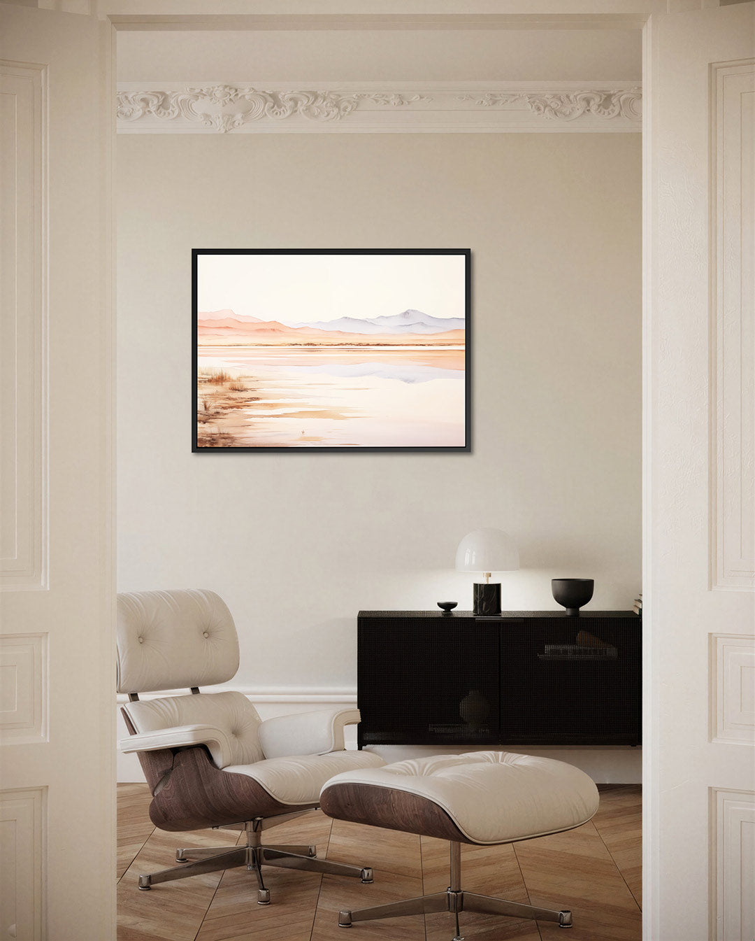 Rustige landschap weergave Kunstwerk