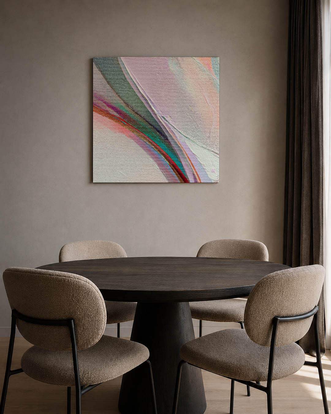 Kleurrijke vormen Kunstwerk