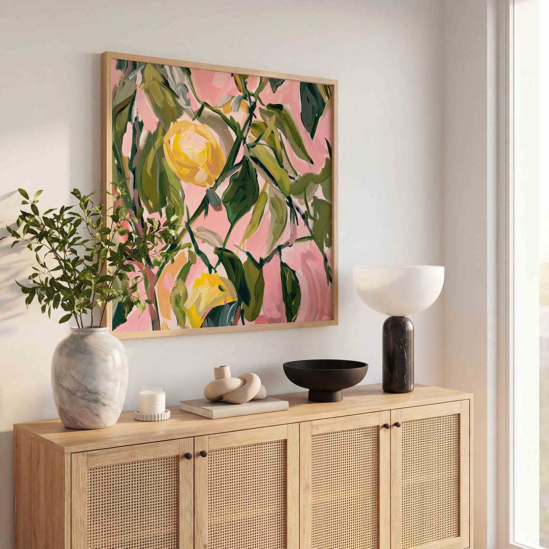 Bloemen en bladeren Poster