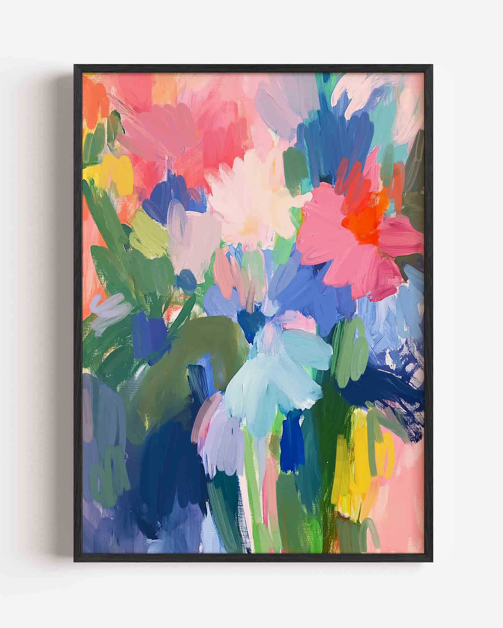 Bloemen in levendige kleuren Poster