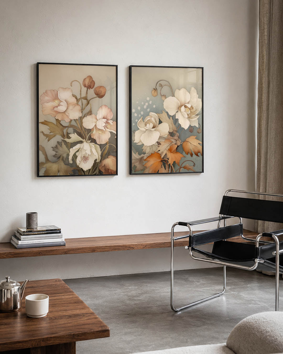 Bloemrijke sereniteit Posterset