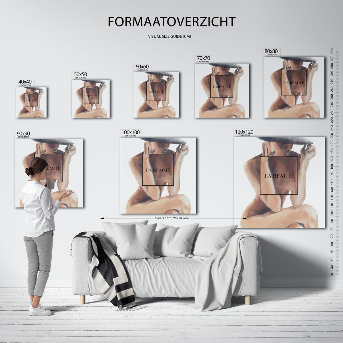 Vrouw met hoed Poster