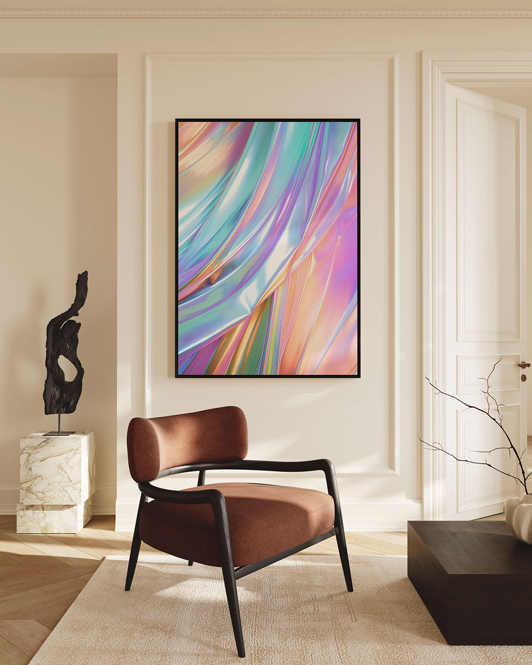 Iridescente kleurenpracht Kunstwerk