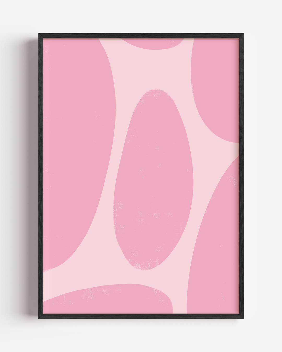 Roze Organische Vormen Poster-WallArtistic