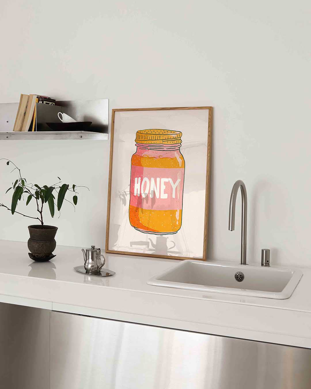 Honingpot illustratie Poster