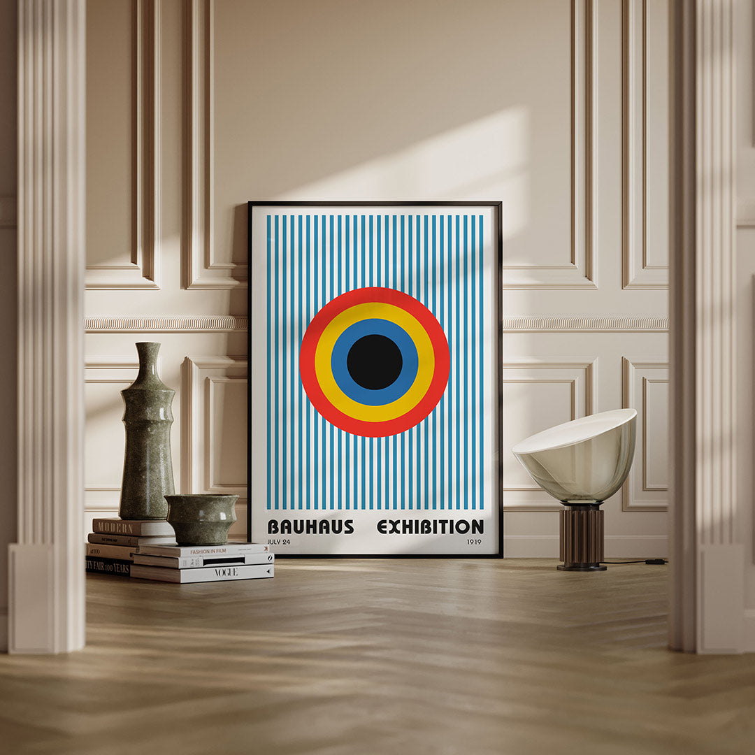 Cirkel en lijnen Poster