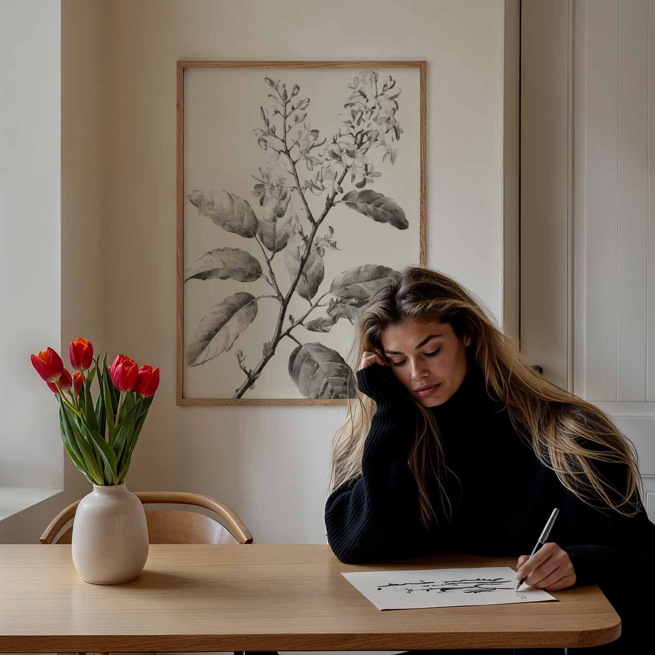 Elegante Bloemenprint Poster-WallArtistic