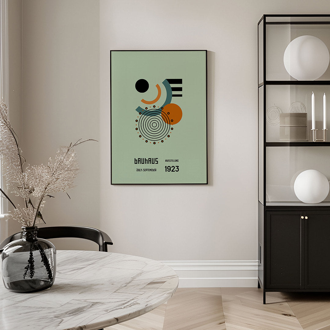 Cirkelvormen en lijnen Poster