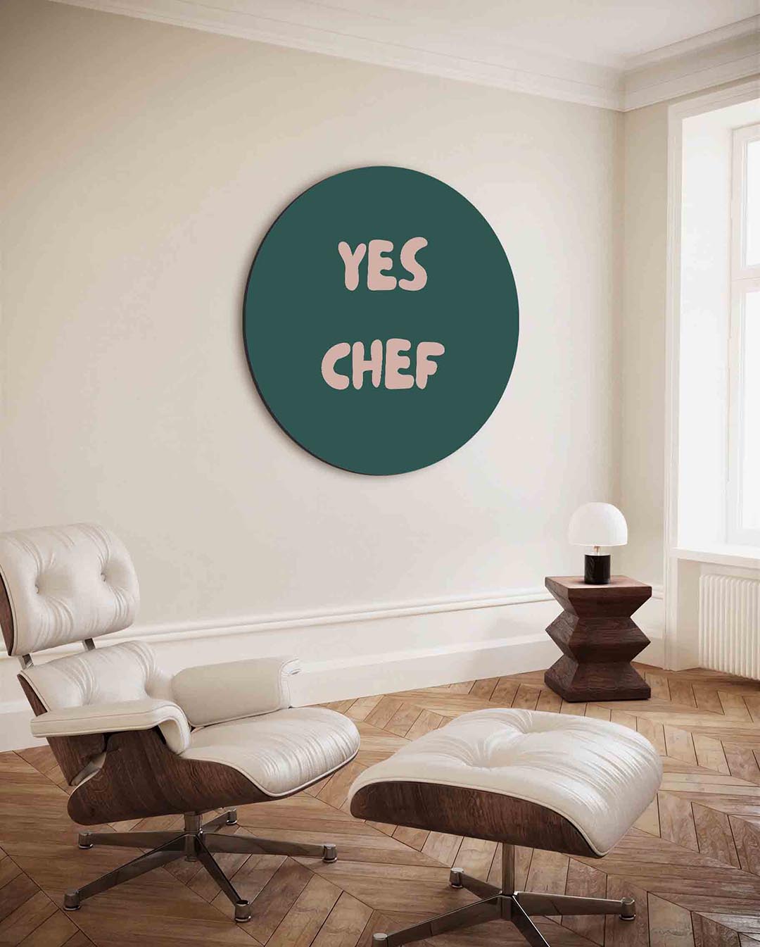 Yes chef Muurcirkel