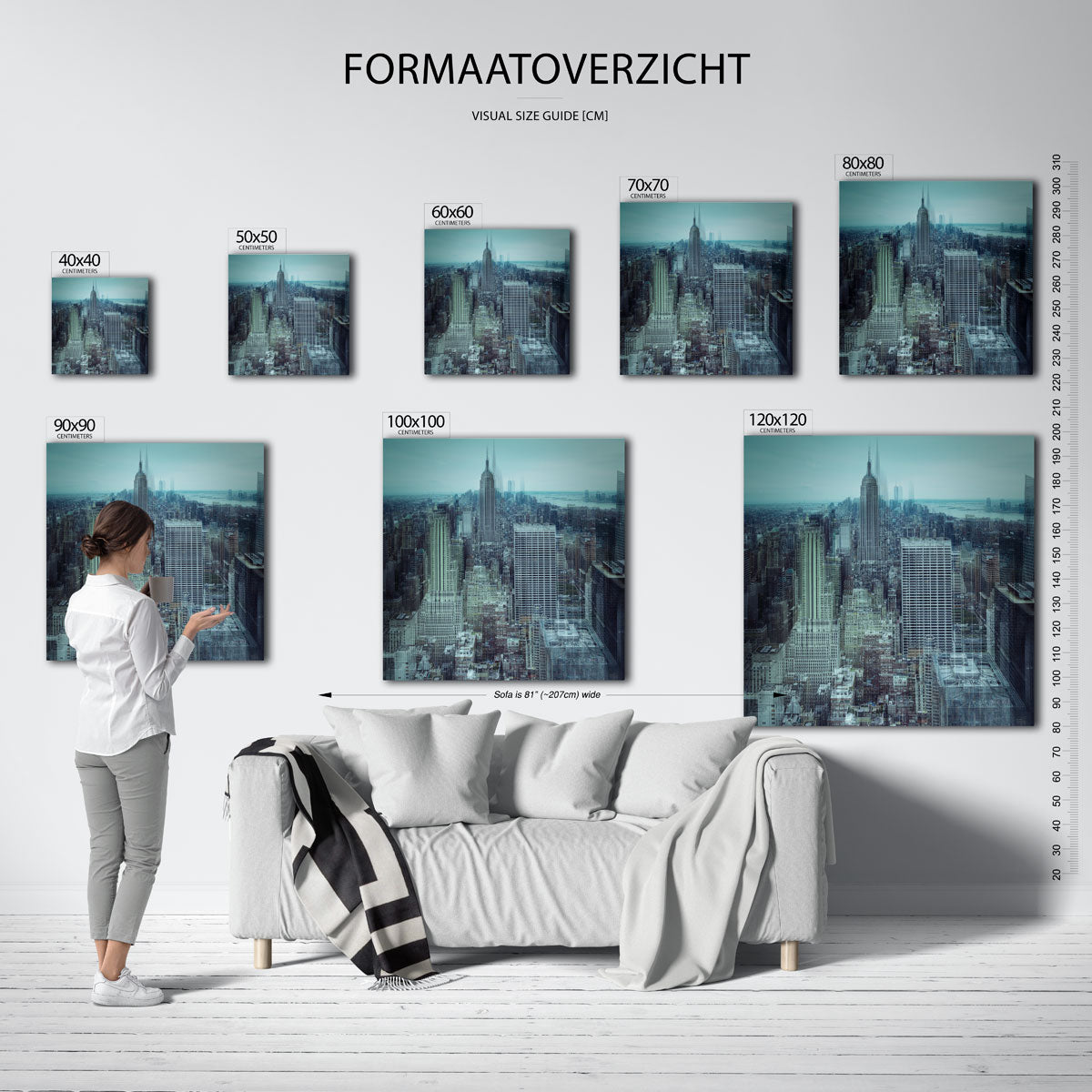 Stedelijke hoogte Kunstwerk