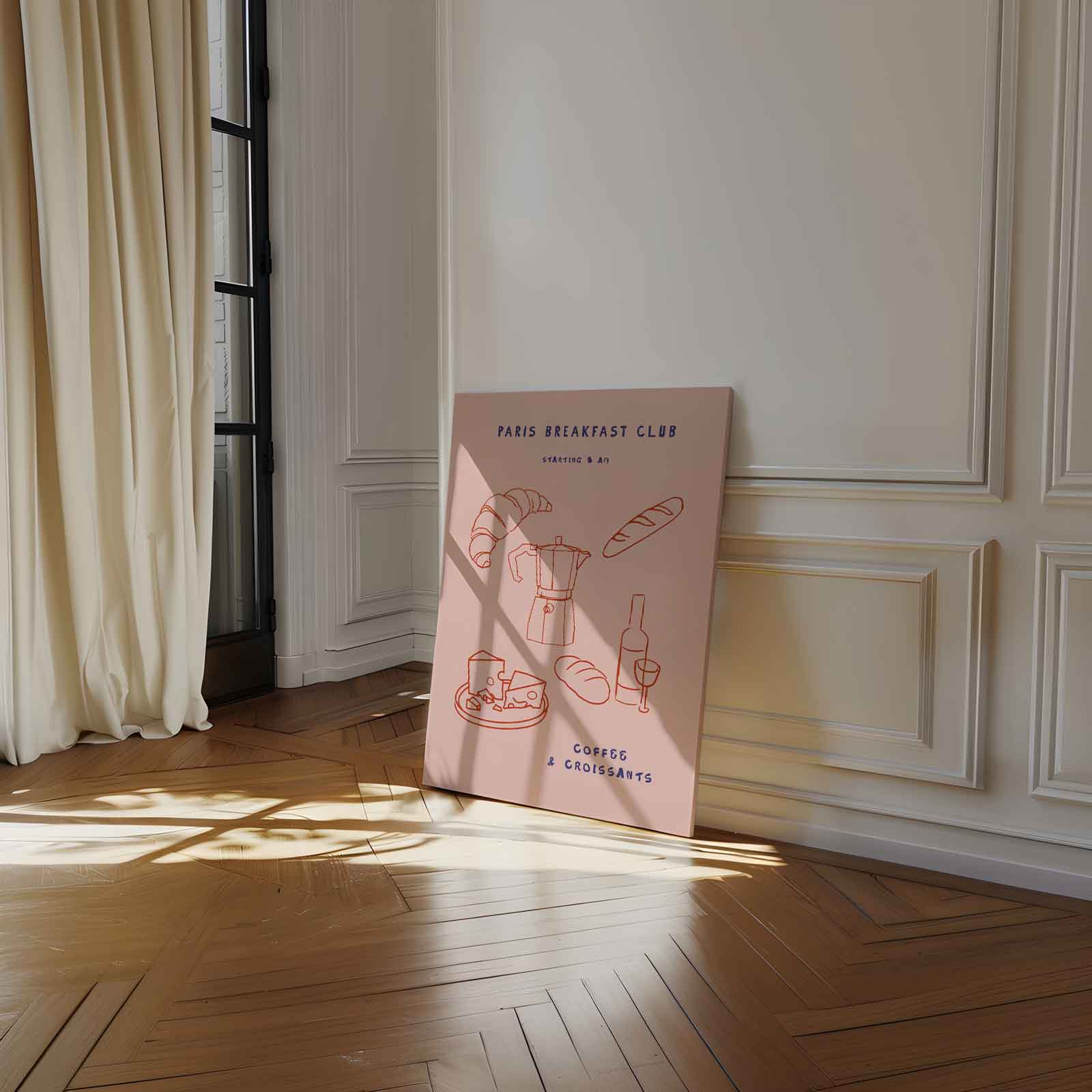 Paris Ontbijtclub Poster