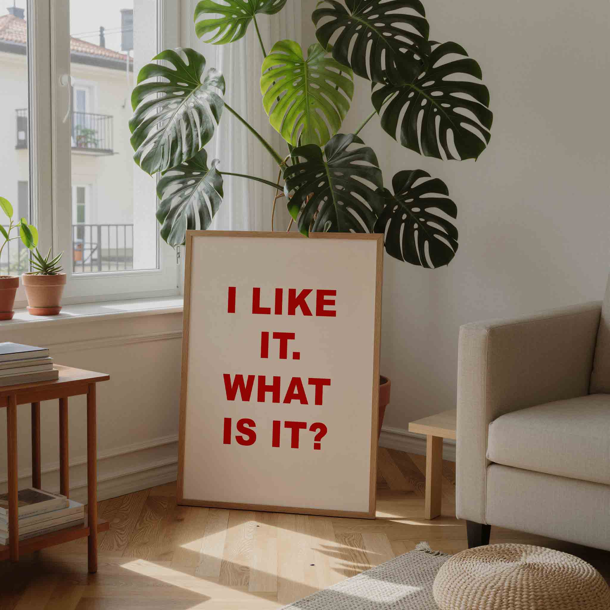 I like it tekst Poster