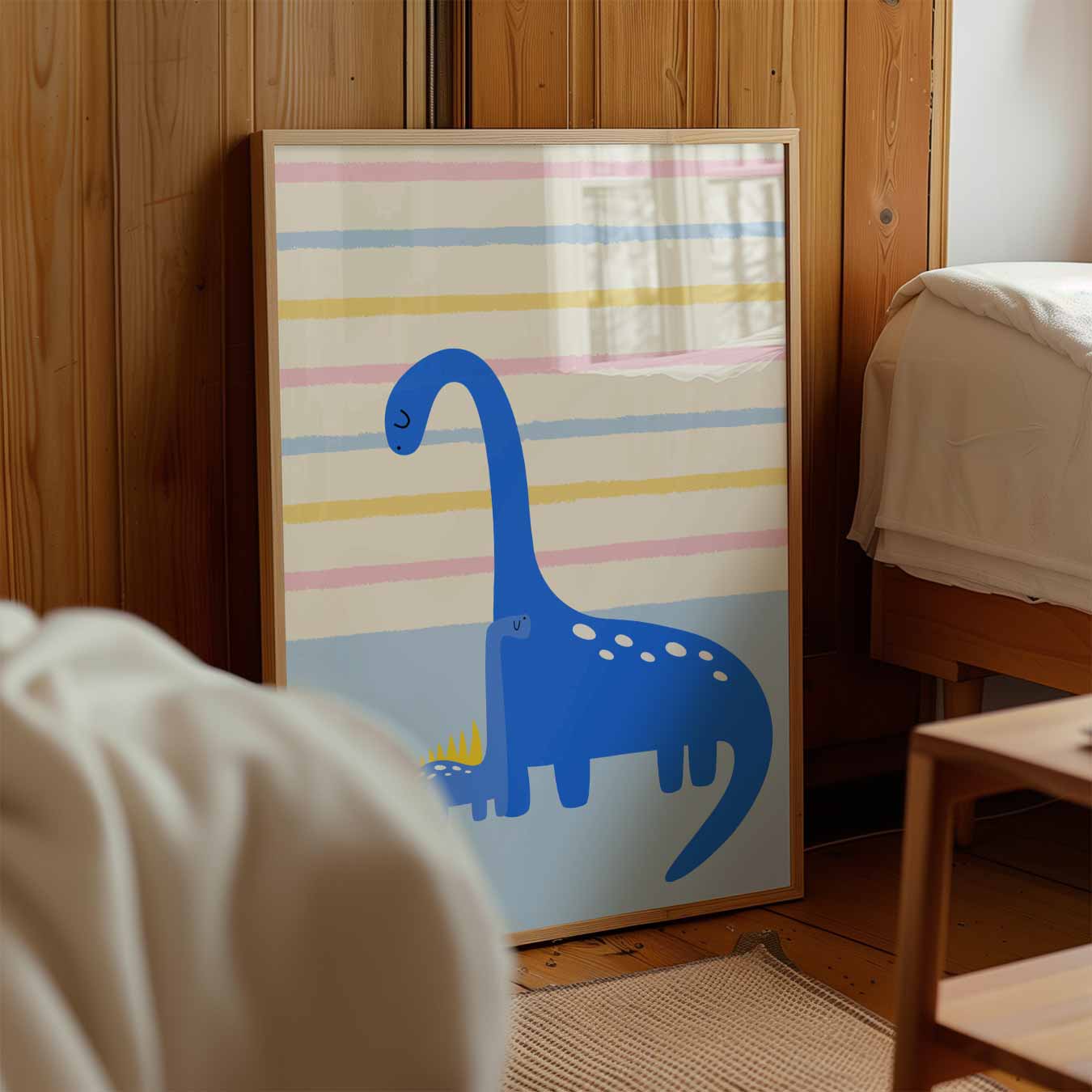 Schattige Dino Vrienden Poster-WallArtistic