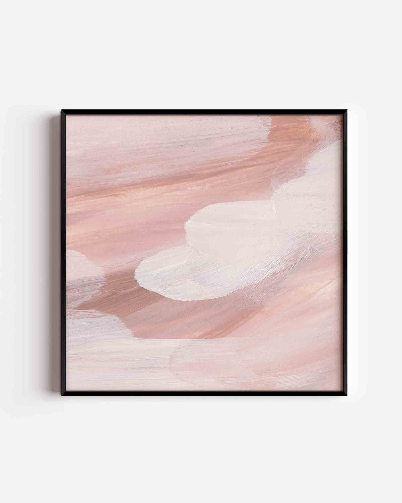 Abstracte penseelstreken Poster