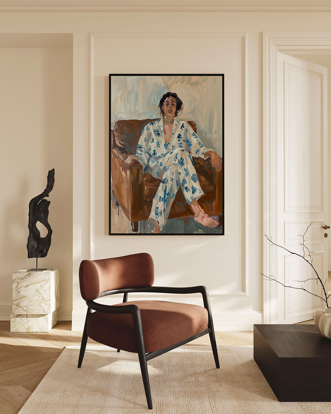 Ontspannen moment Kunstwerk