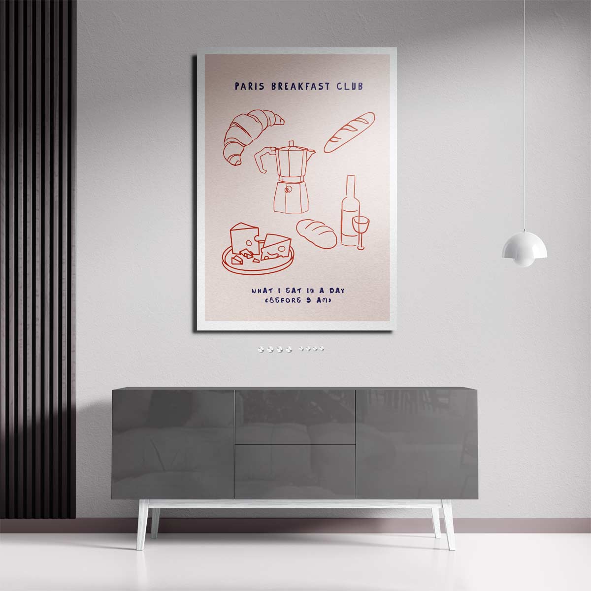 Parijs Ontbijtclub Poster