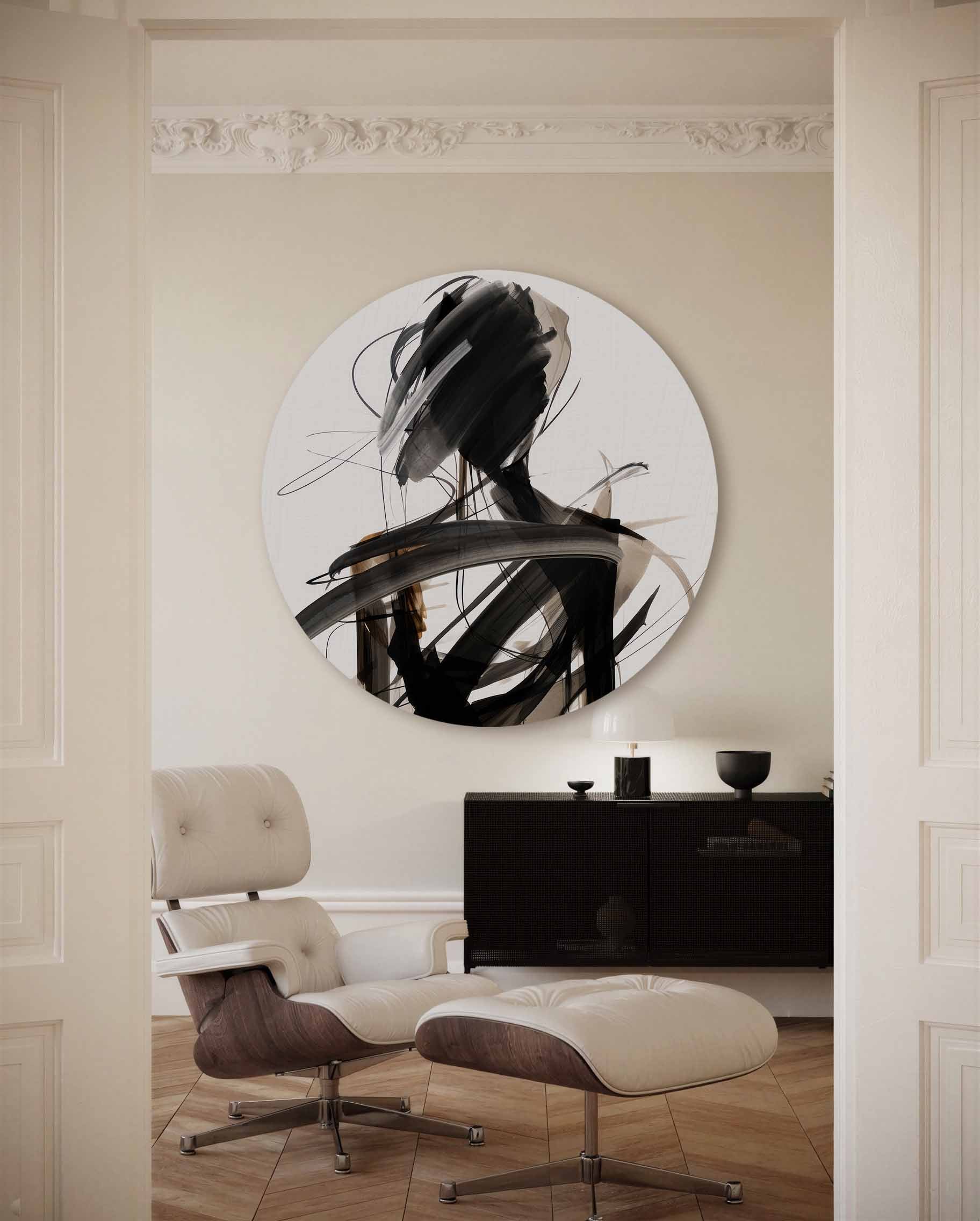 Abstracte figuur Muurcirkel