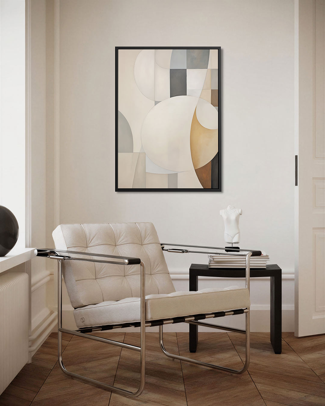 Geometrische vormen compositie Kunstwerk