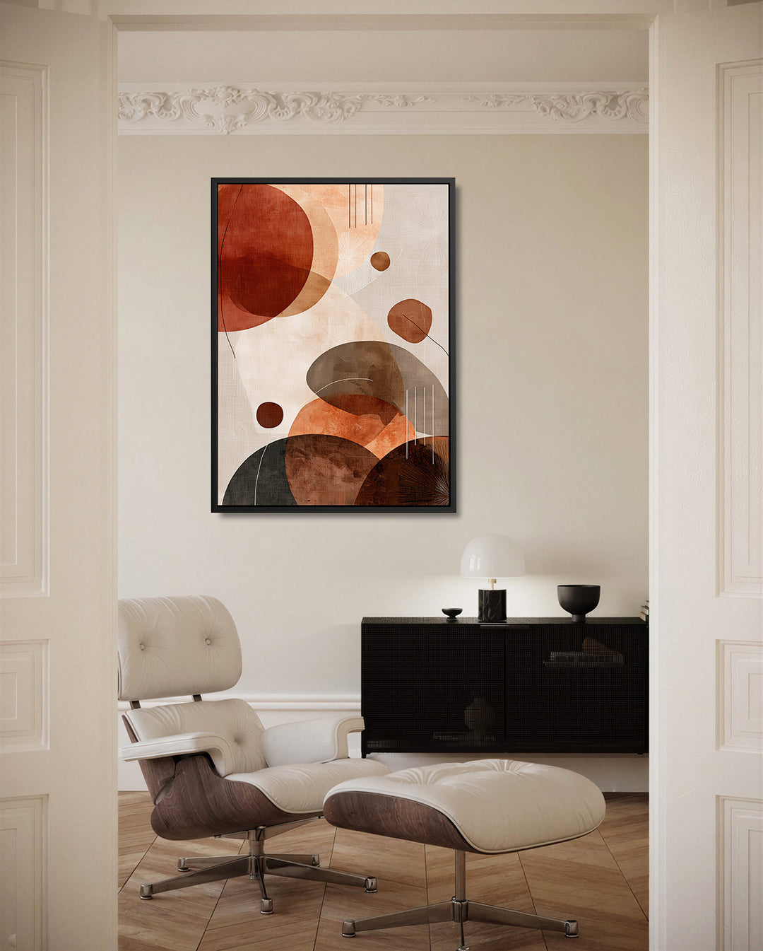 Organische vormen compositie Kunstwerk