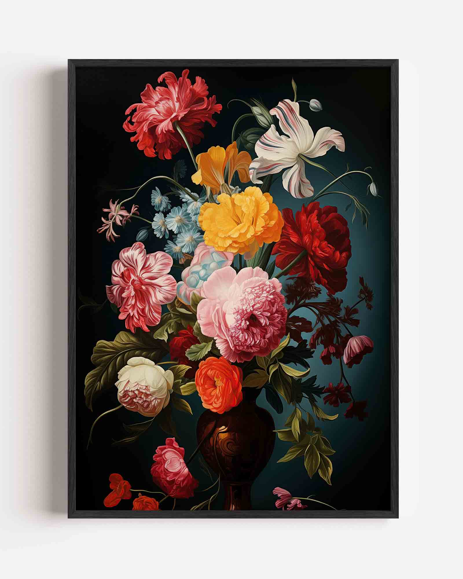 Bloemen in vaas Poster