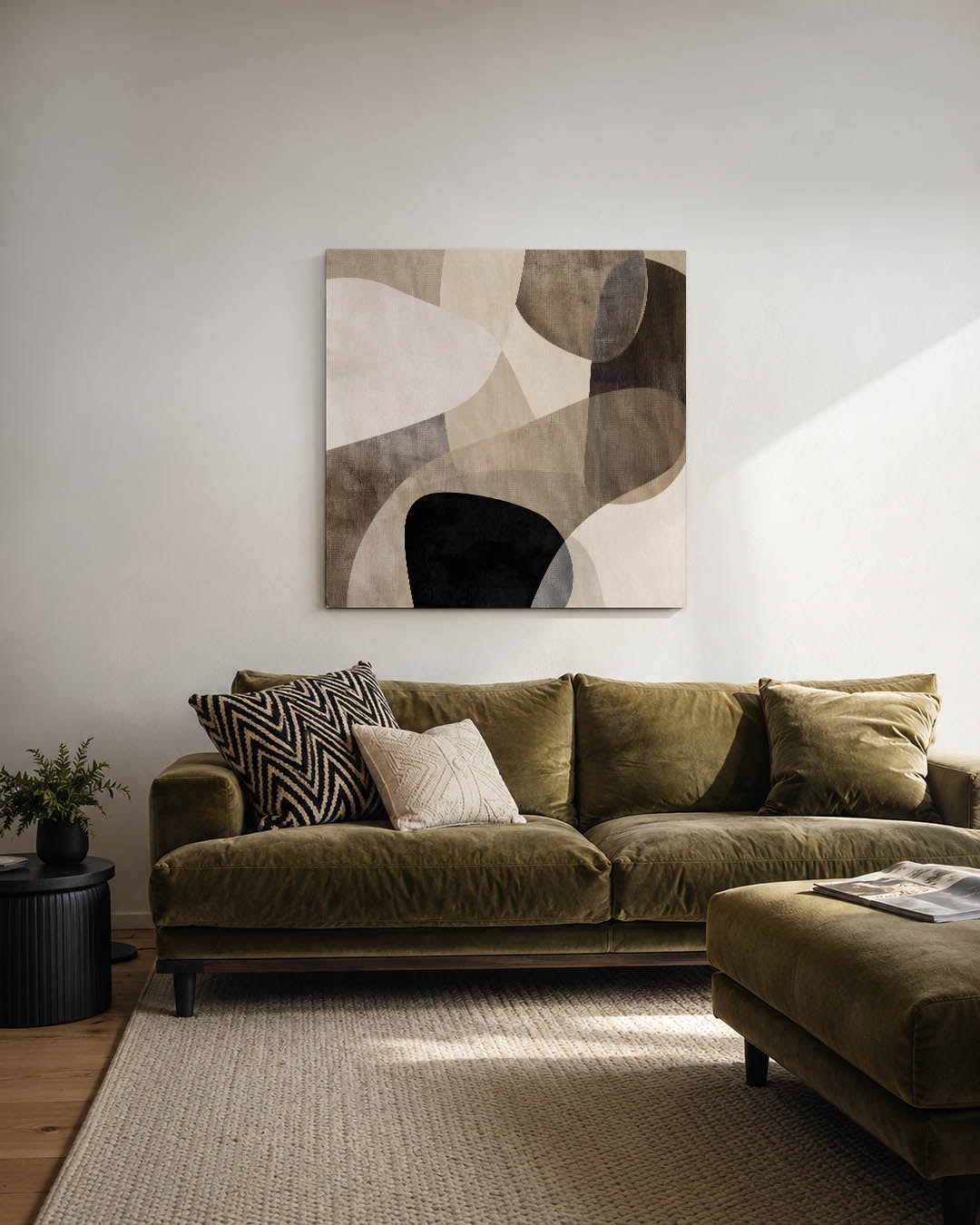 Organische vormen compositie Kunstwerk