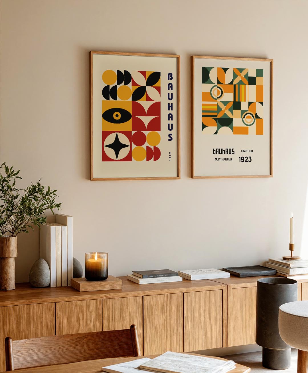 Vormen en kleurvlakken Posterset
