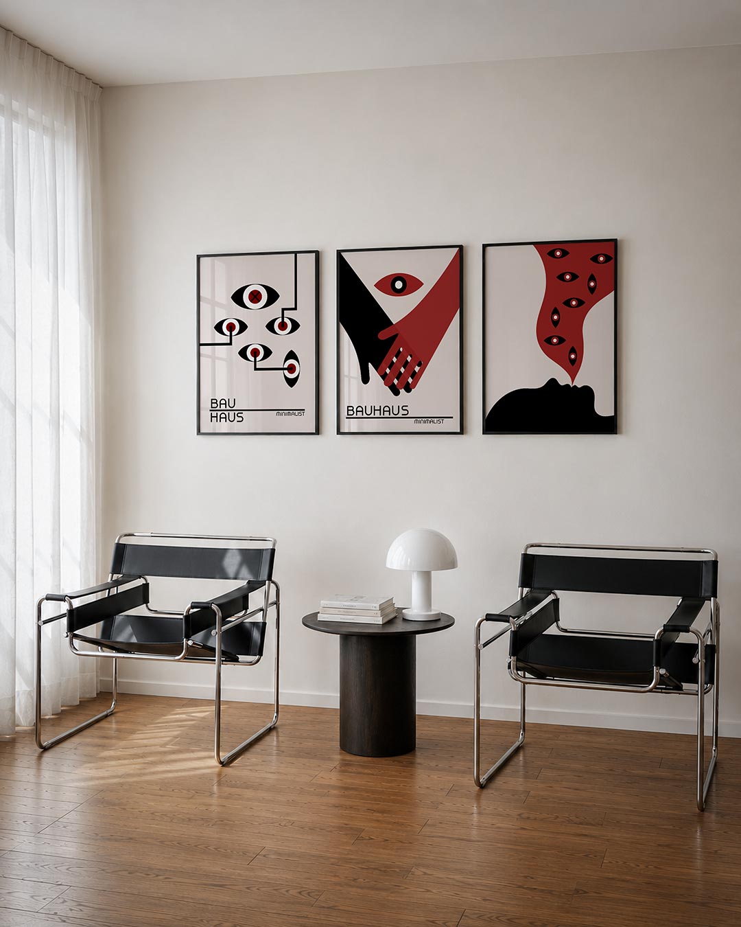Oogvormen en lijnen Posterset