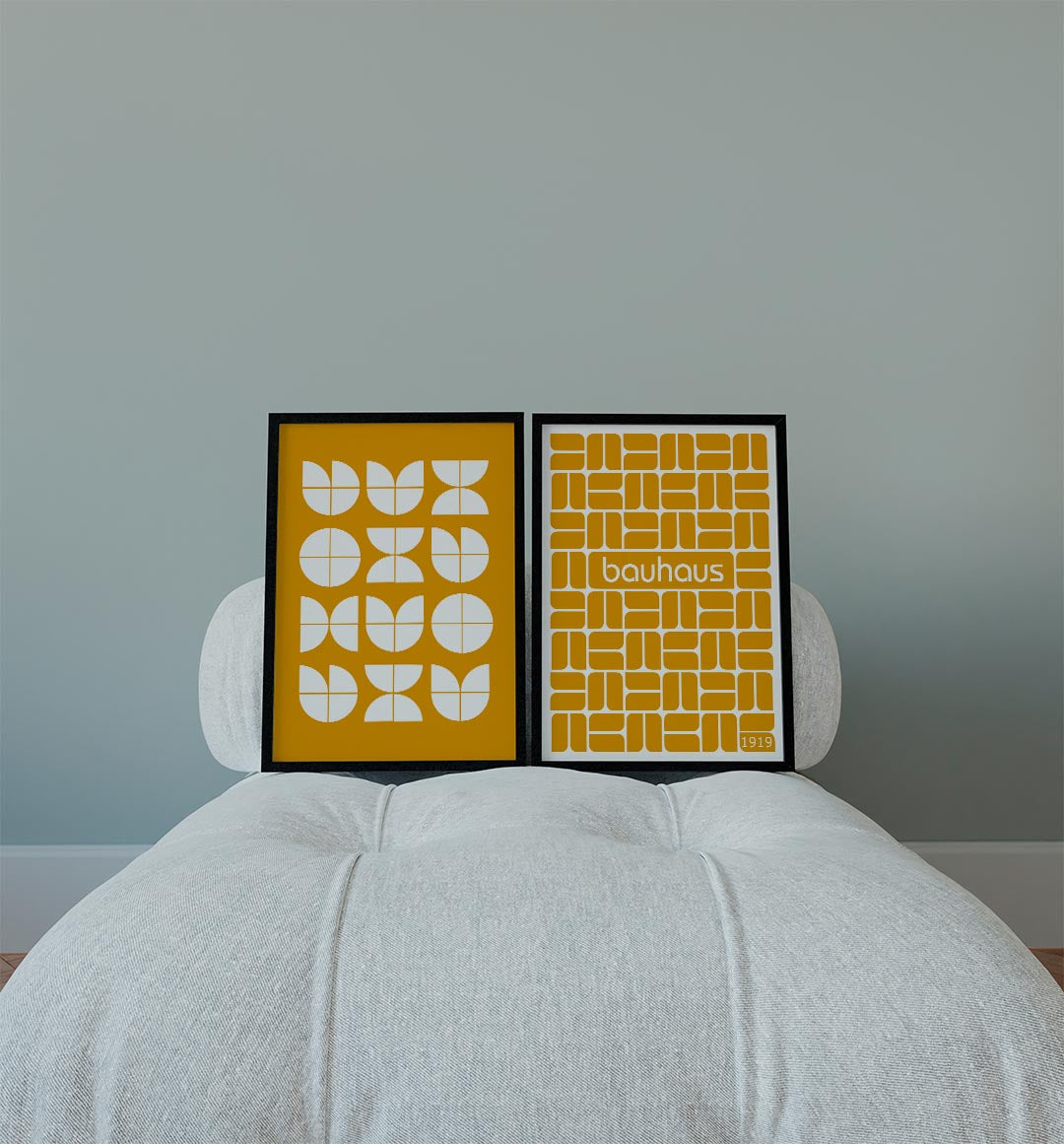Vormenritme en kleur Posterset