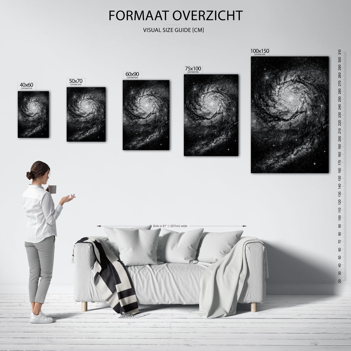Kosmische spiraal Kunstwerk