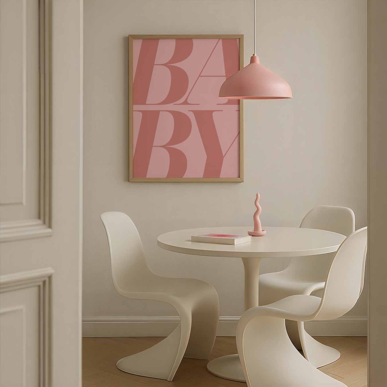 Stijlvolle Baby Typografie Poster-WallArtistic