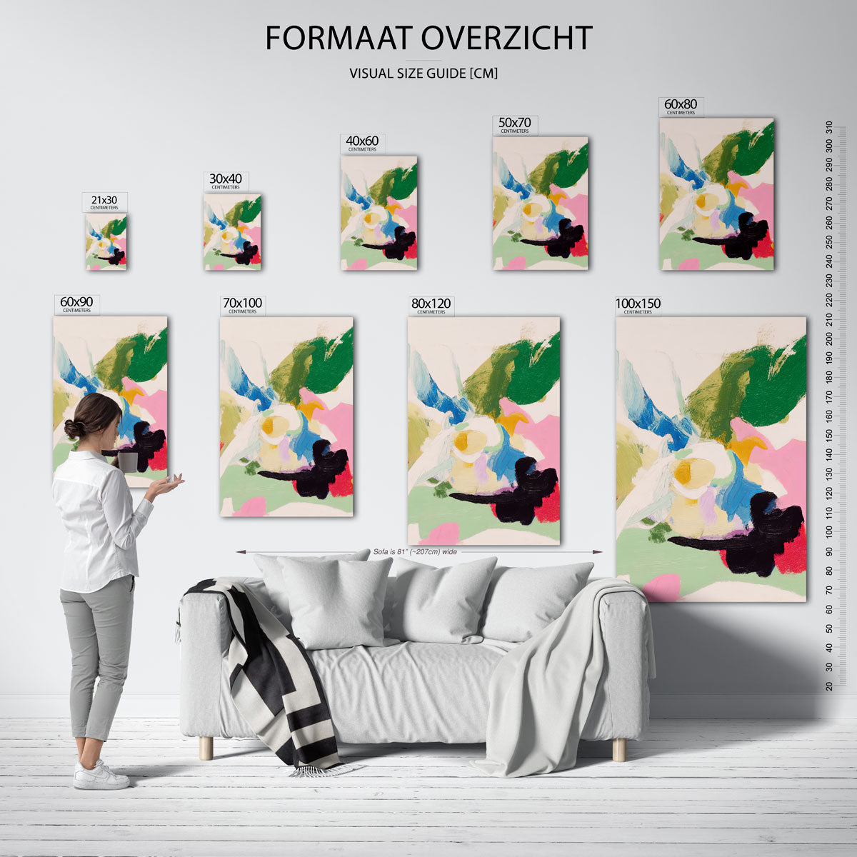 Abstracte vormen Poster