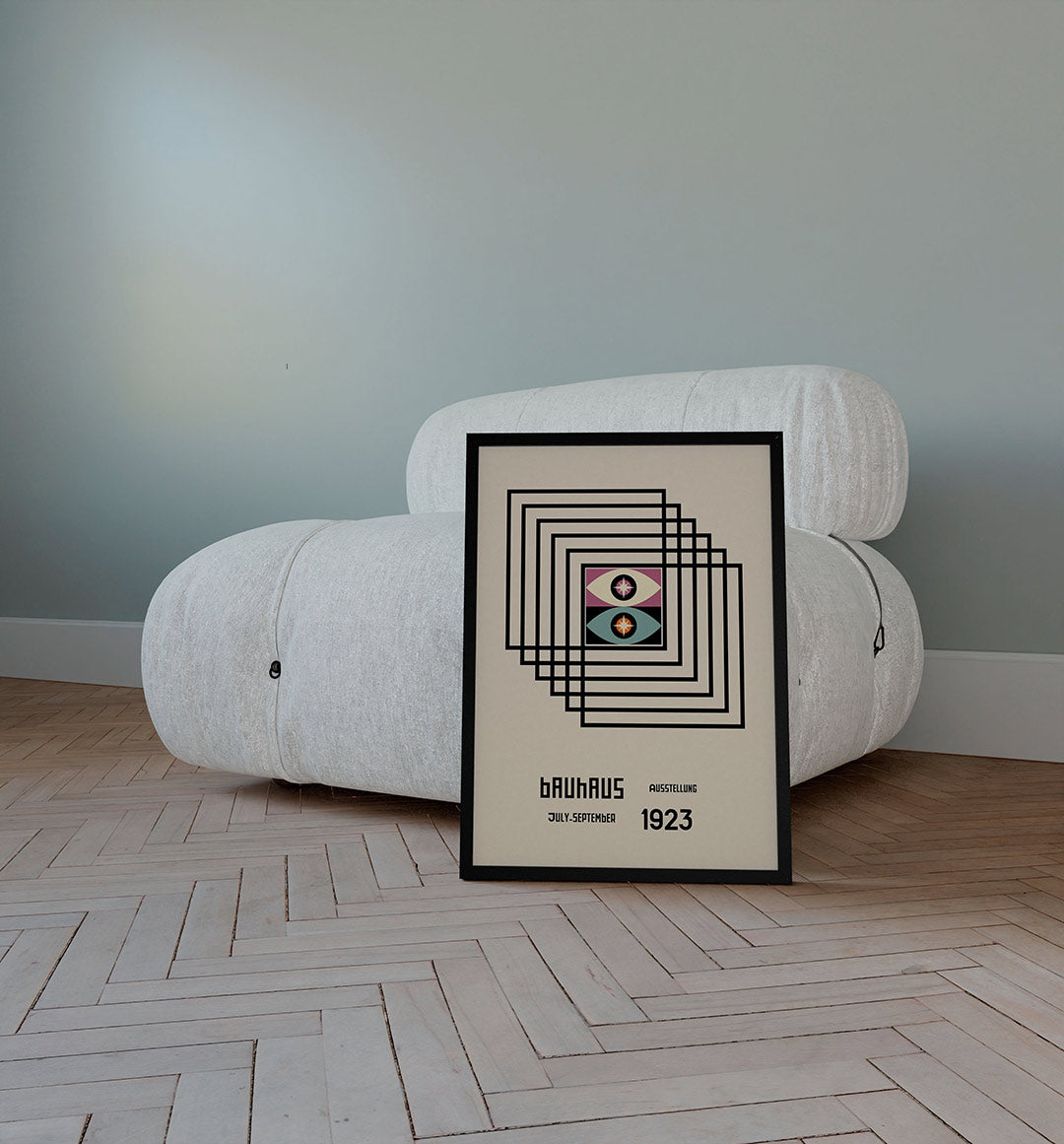 Lijnen en ogen Poster