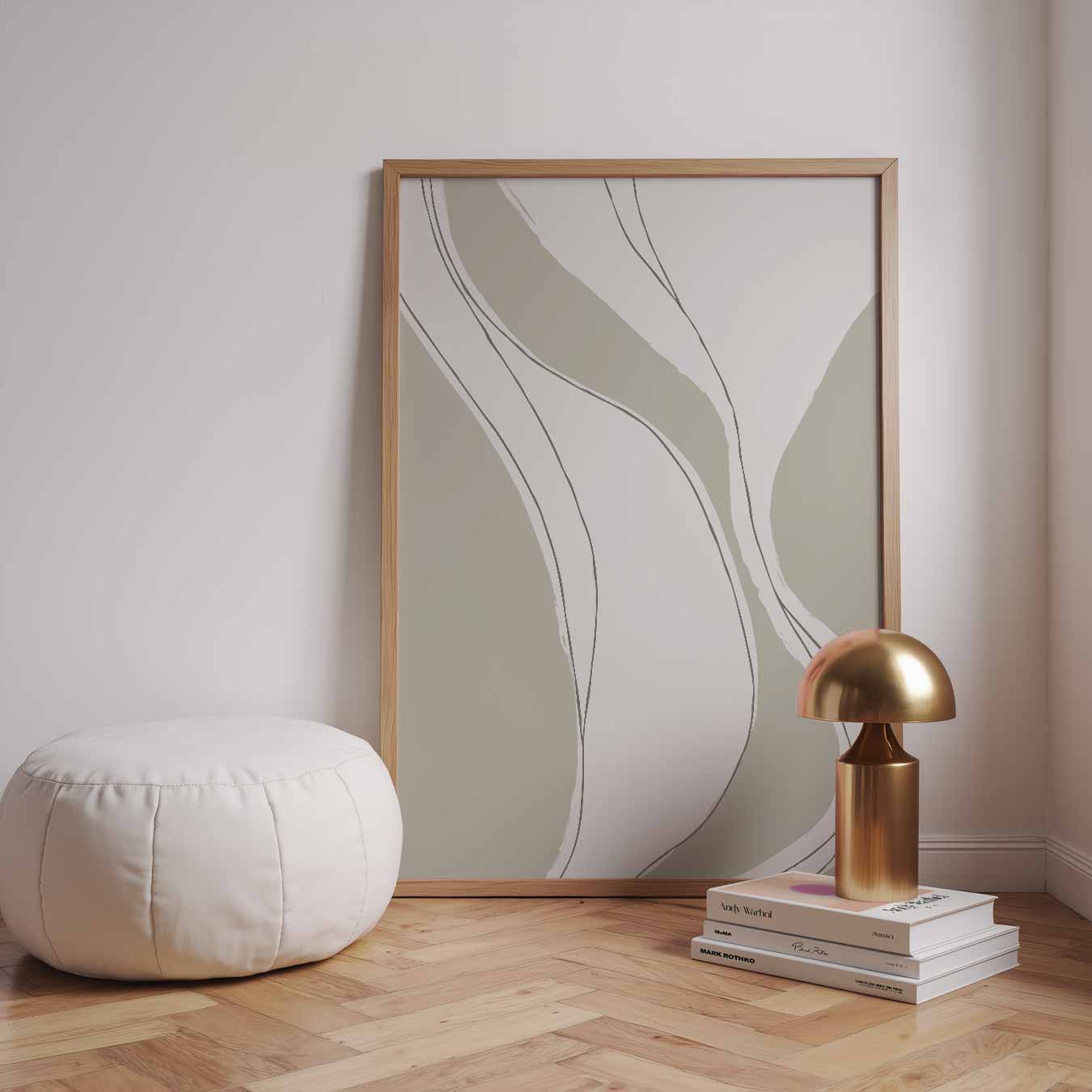Natuurlijk Elegante Abstracte Poster-WallArtistic