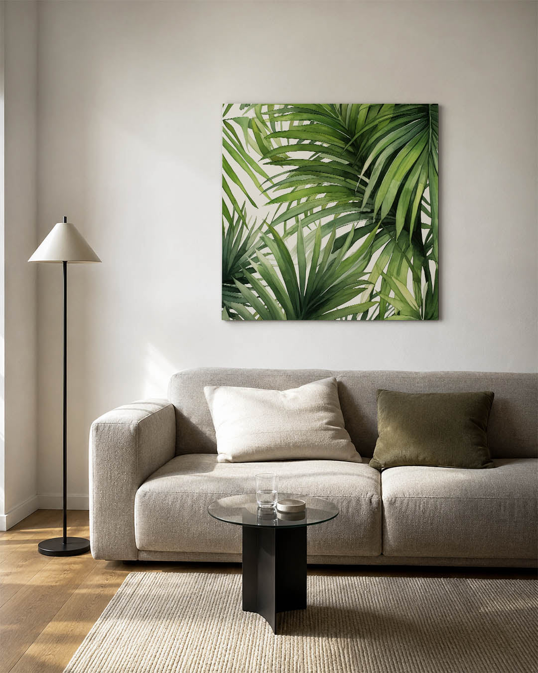 Groene bladeren Kunstwerk