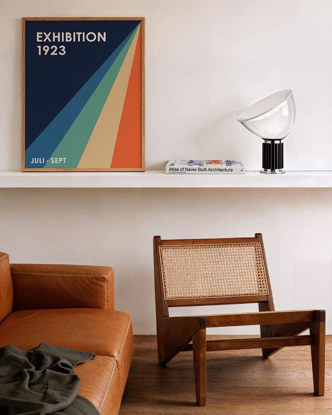 Kleurvlakken en lijnen Poster