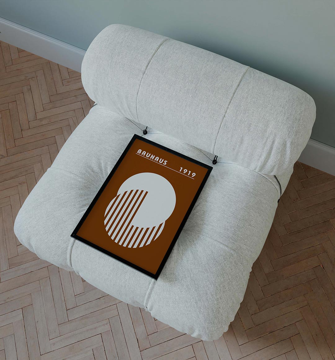 Cirkel en strepen Poster