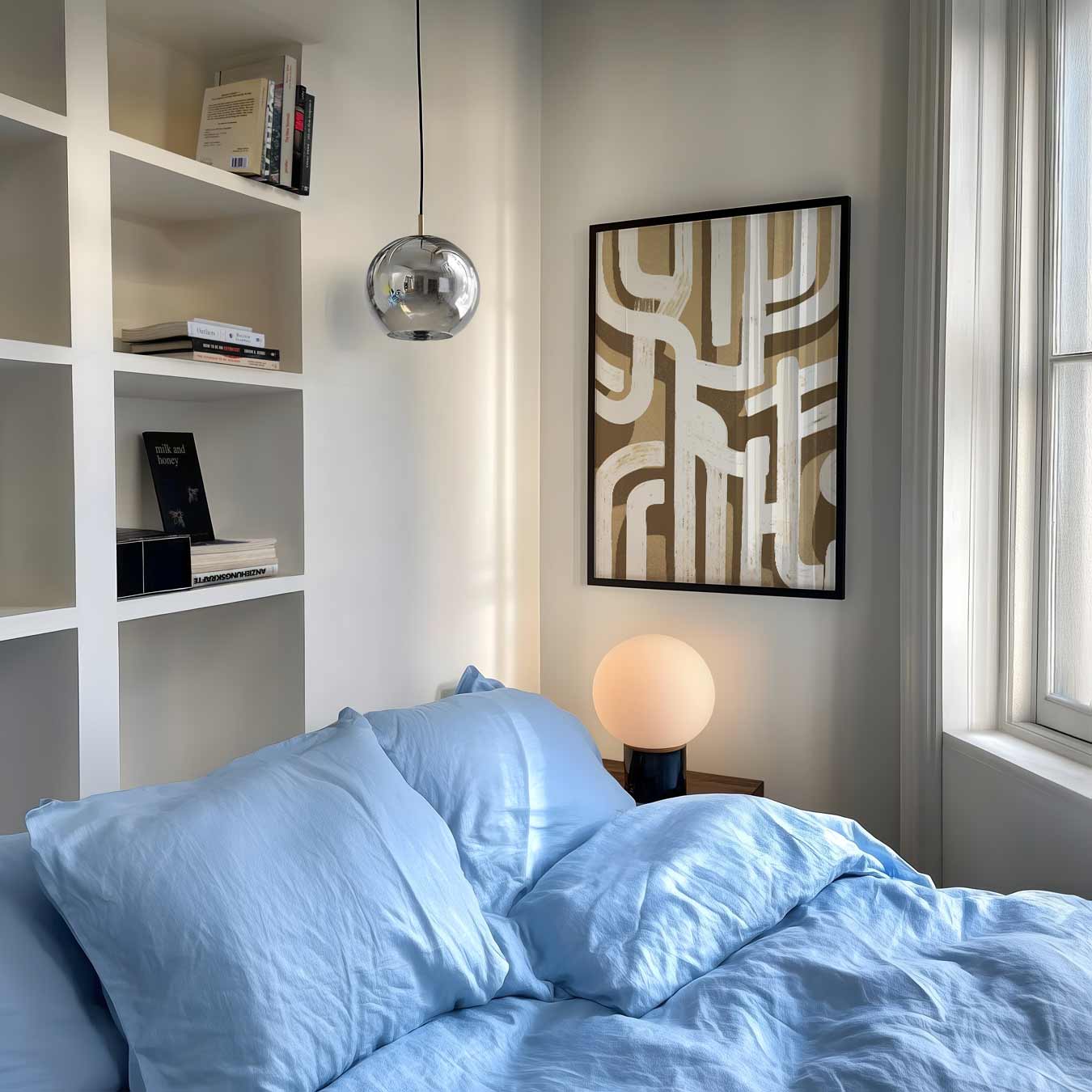Modern Abstract Beige Poster-WallArtistic