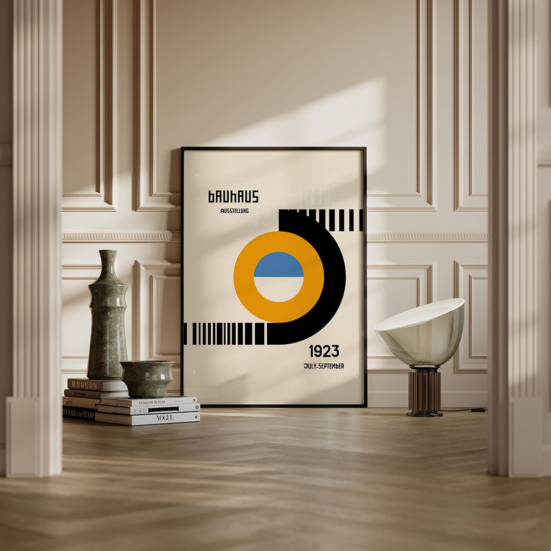 Cirkel en lijnen Poster