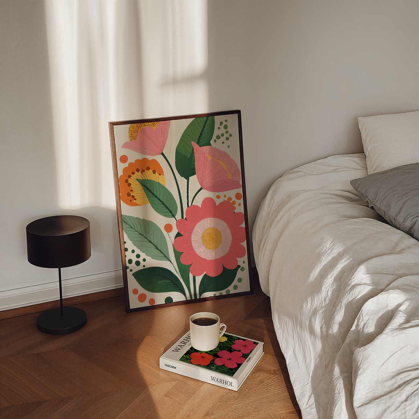 Vrolijke Bloemenpracht Poster-WallArtistic