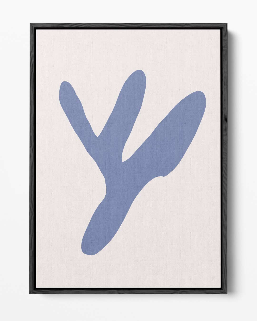 Blauwe Abstracte Vormen Kunstwerk-canvas-dibond-plexiglas-wanddecoratie-WallArtistic