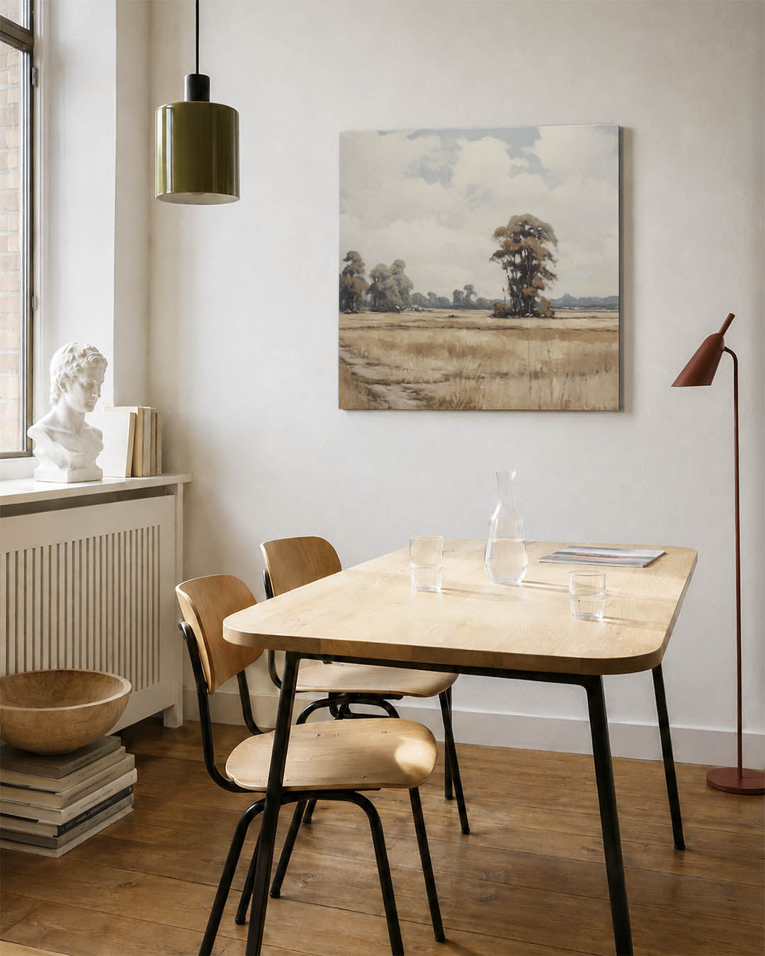 Rustige landschap weergave Kunstwerk