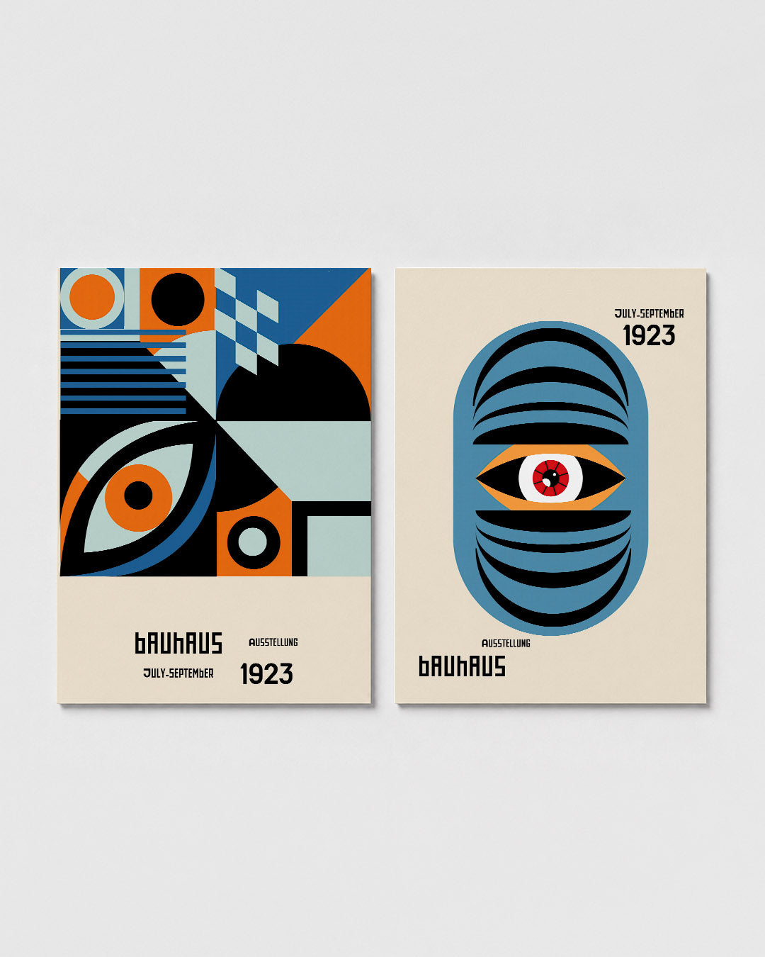 Kleurrijke vlakken Posterset