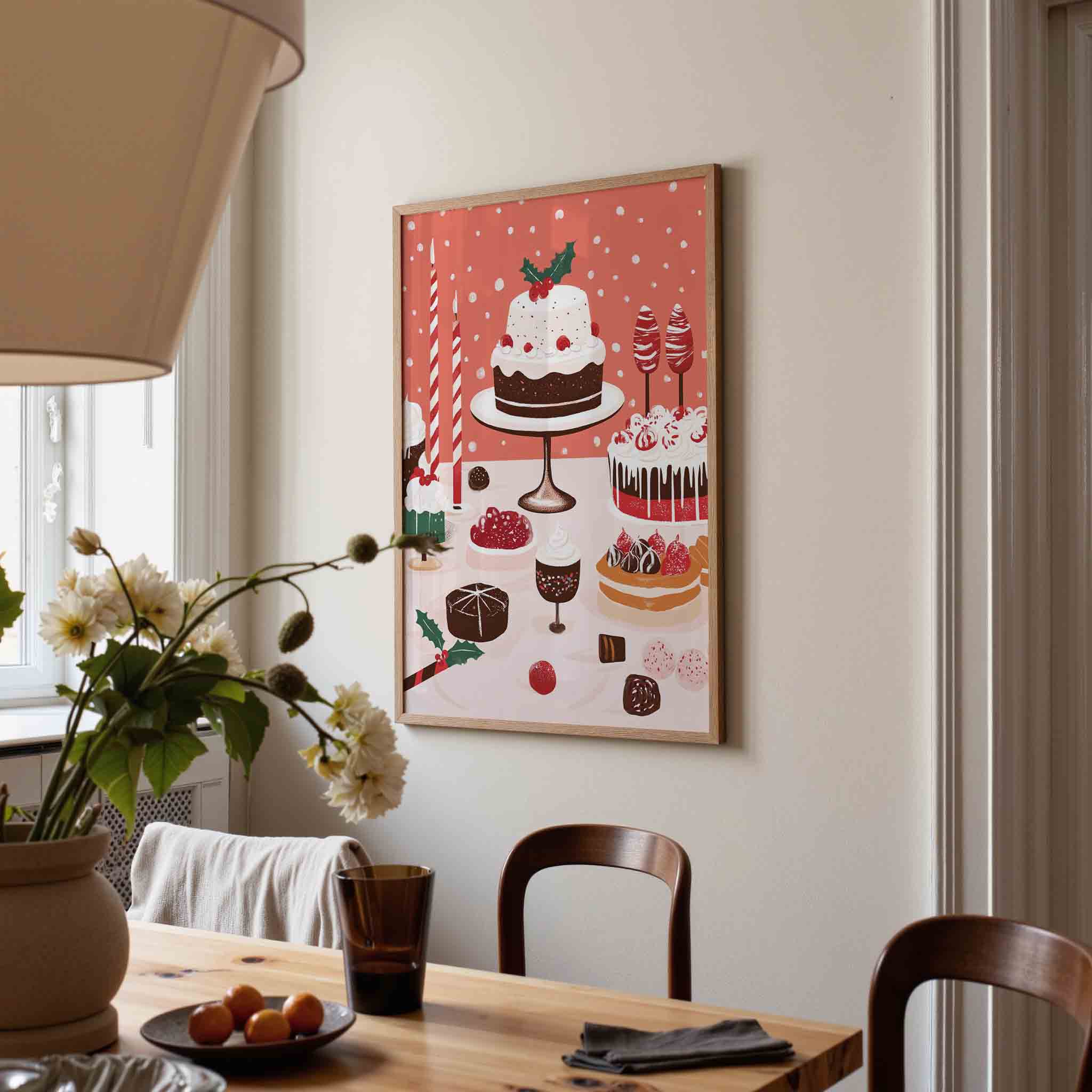 Feestelijke dessert Poster