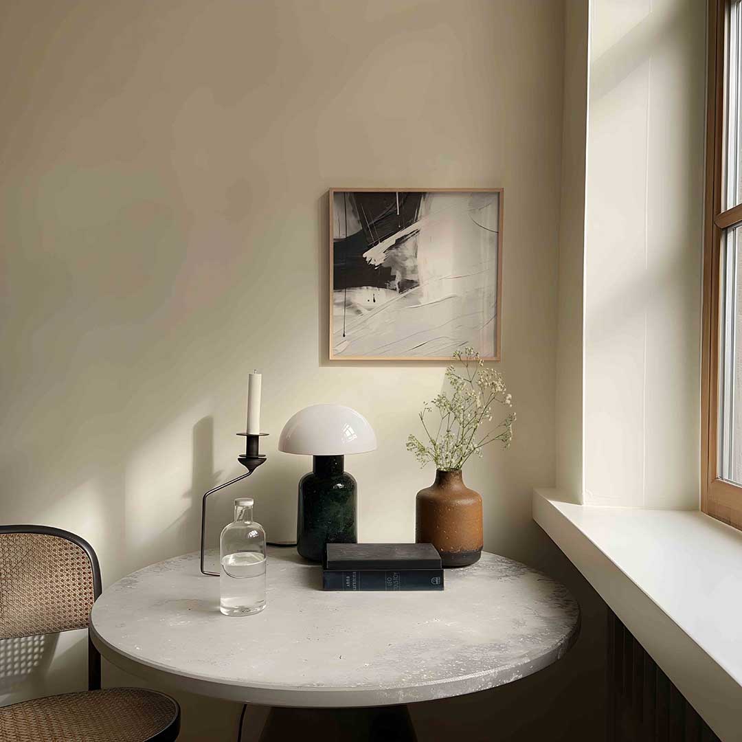 Abstracte zwart en wit Poster