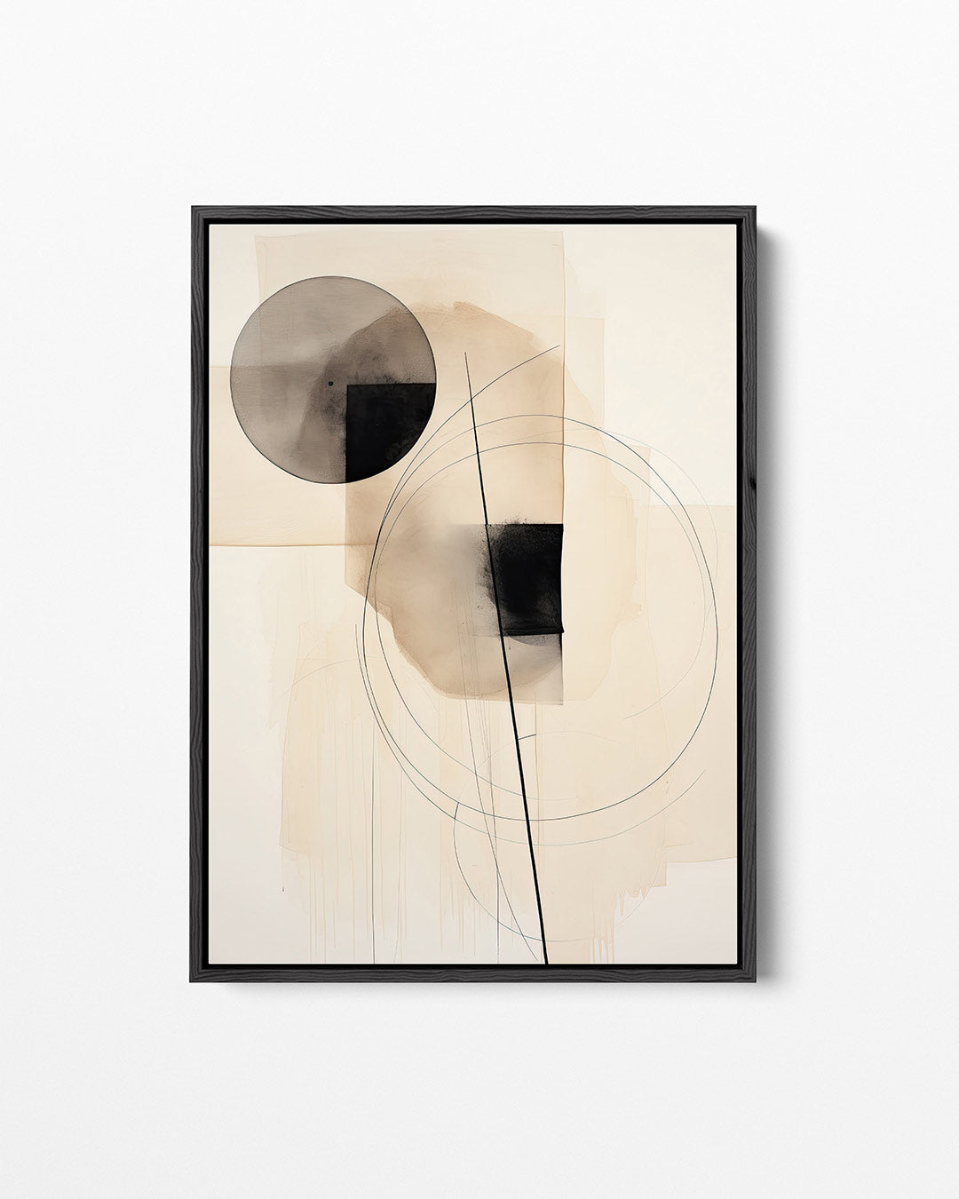 Geometrische vormen compositie Kunstwerk