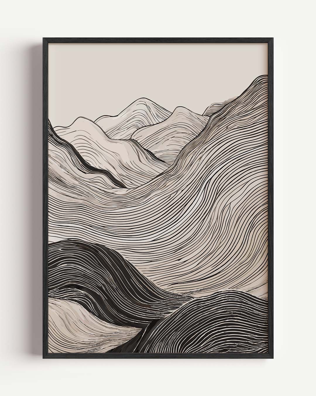 Elegante Berglandschap Poster-WallArtistic