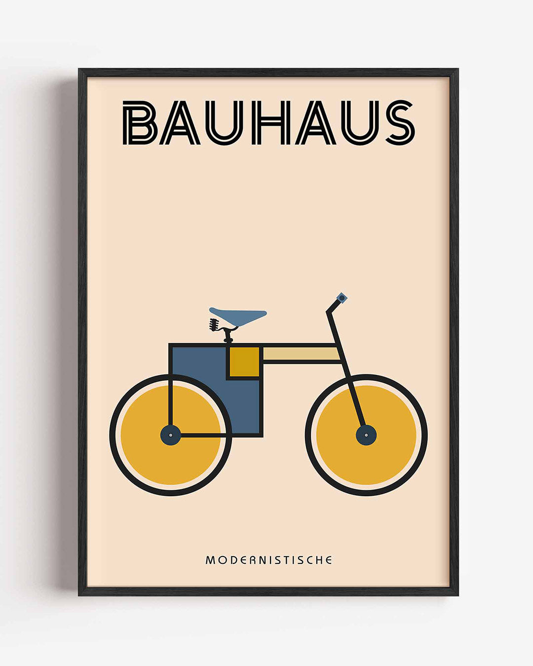 Fiets en vormen Poster