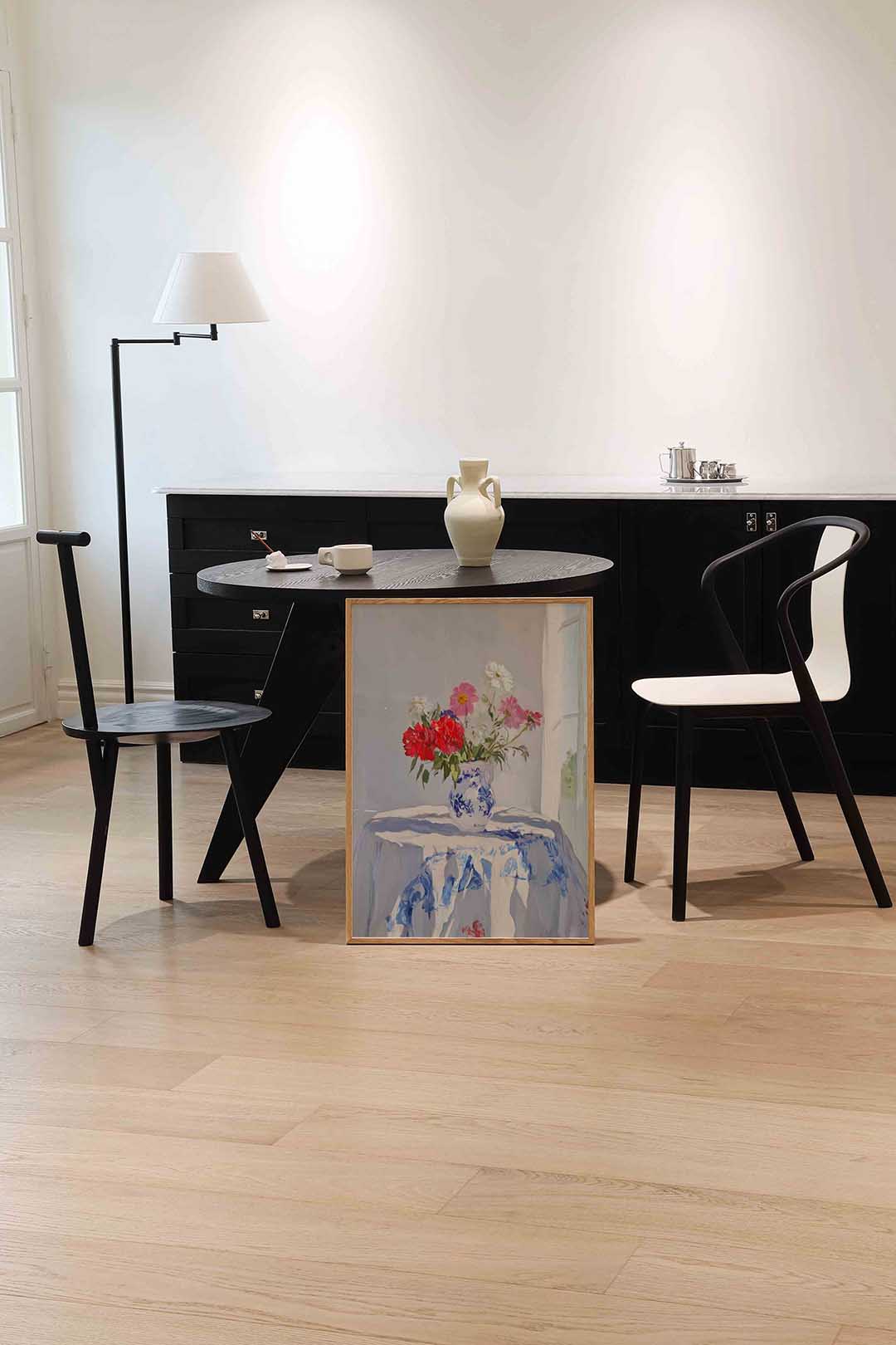 Bloemen in vaas Poster