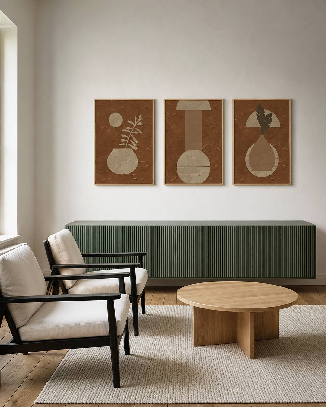 Organische vormen Posterset