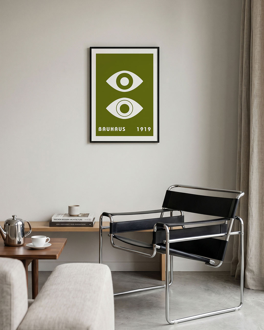 Oogvormen en tekst Poster